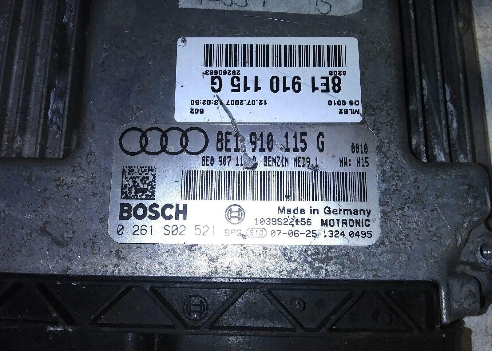 8E1 910 115 G ecm ecu computer 2008-2009 Audi A4 - Swan Auto