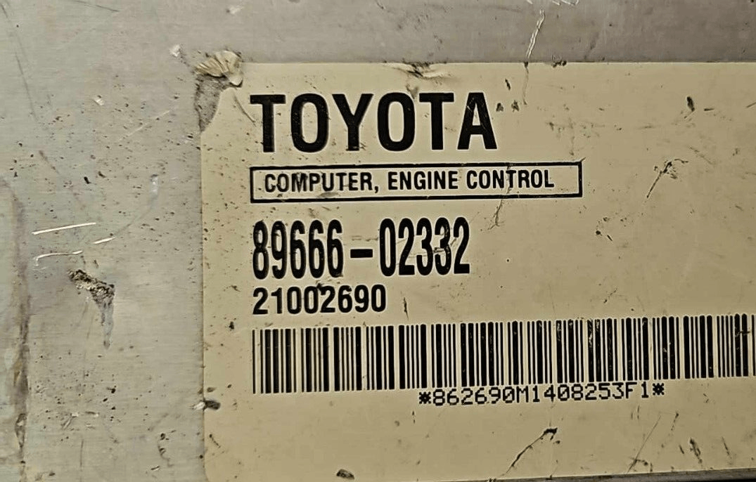 89666-02332 Toyota Corolla ecm ecu computer 2003-2004 - Swan Auto
