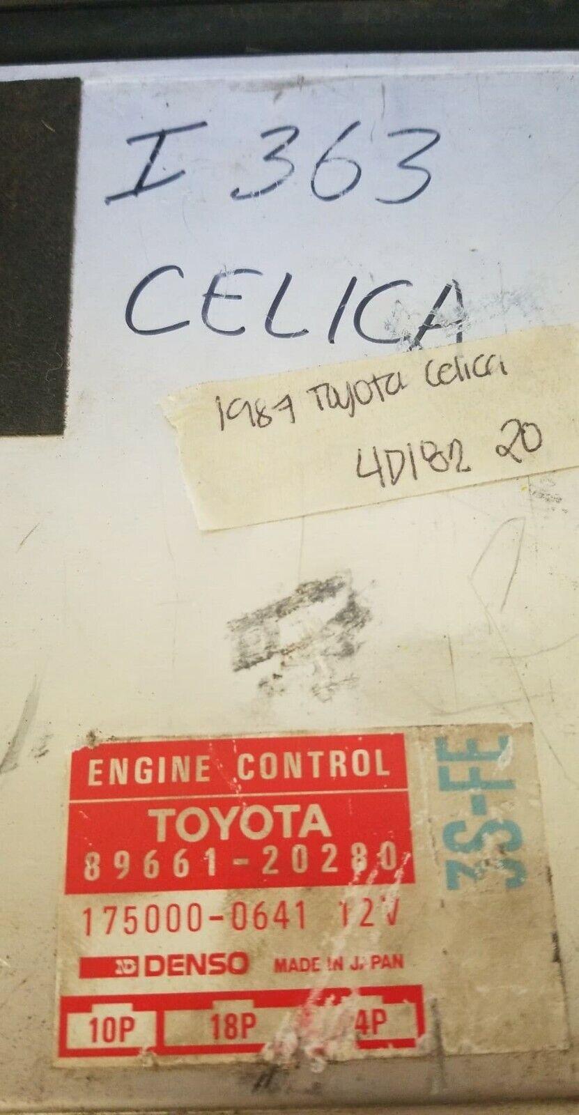 1987 Toyota Celica ecu ecm computer 89661-20280.