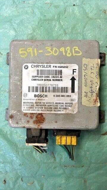 1996-2000 Dodge Caravan, Voyager or Town and Country air bag module 4686242 - Swan Auto