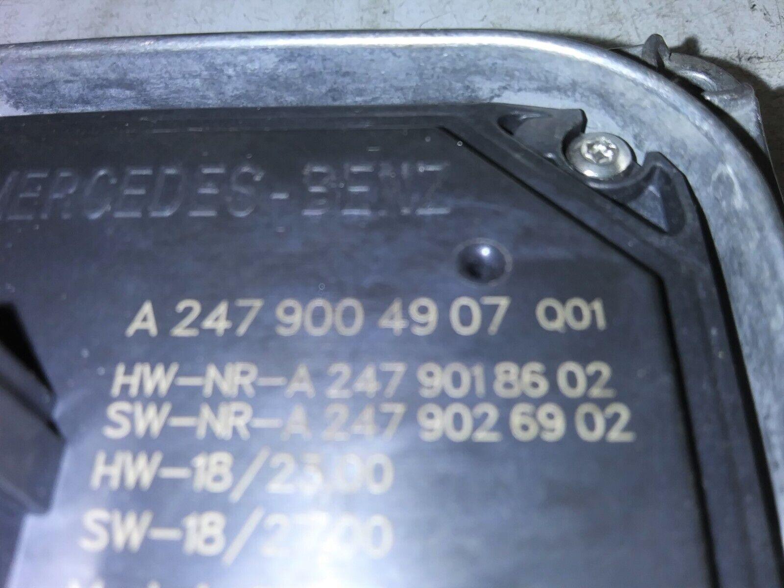2019-2021 Mercedes B250 headlight range adjuster relay module A 247 900 49 07 - Swan Auto