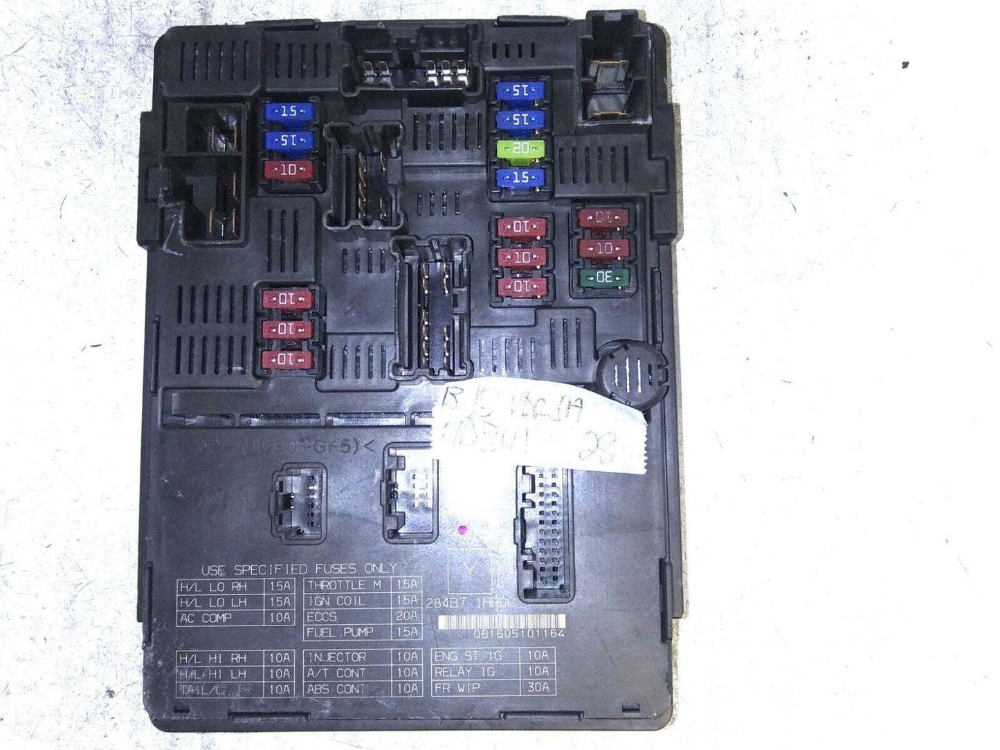 284B7 1HR0C fusebox control module computer 2013-2015 Nissan Versa - Swan Auto