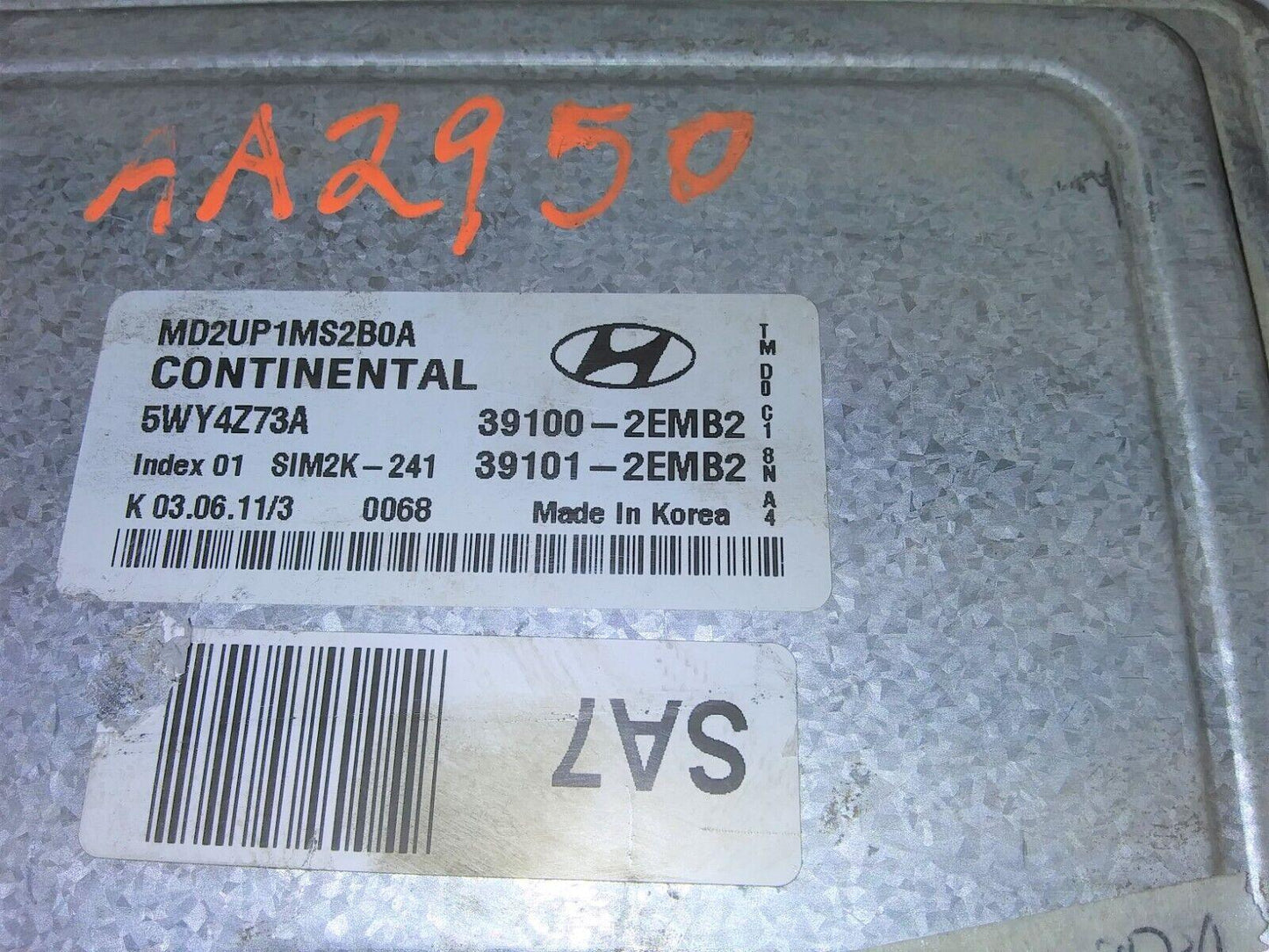 39100-2EMB2 Hyundai Elantra 2011-2013 ecu ecm computer - Swan Auto