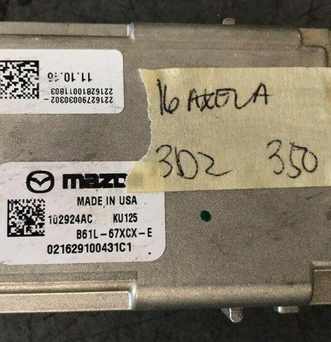 2016 Mazda 3 camera module B61L-67XCX-E.
