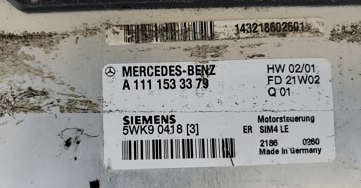 A 111 153 33 79 ecm ecu computer 2002 Mercedes C230 - Swan Auto