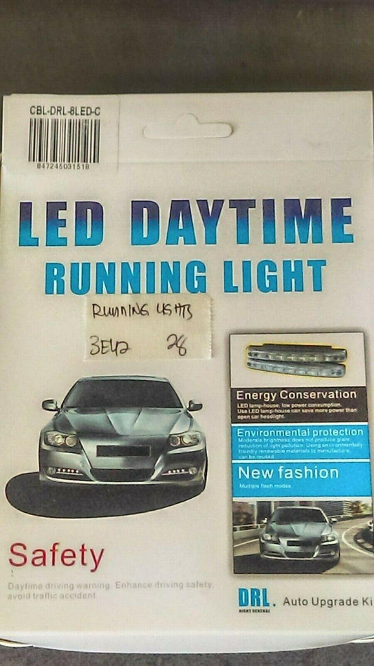 Spyder DLR daytime running lights lamps CBL-DRL-8LED-C **NEW** - Swan Auto