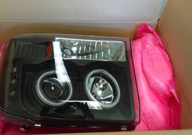 Spyder projector headlight set fits 1999-2000 F-250 444-FF25099-1P-G2-CCFL-BK - Swan Auto